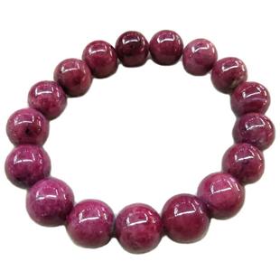 天然红宝石手链原石珠鸡血红色无烧红绿宝手串猫眼星光首饰品礼物