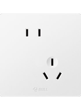 公牛插座面板g12暮雪白