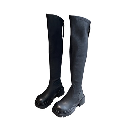 新款显瘦过膝靴增高厚底长筒靴