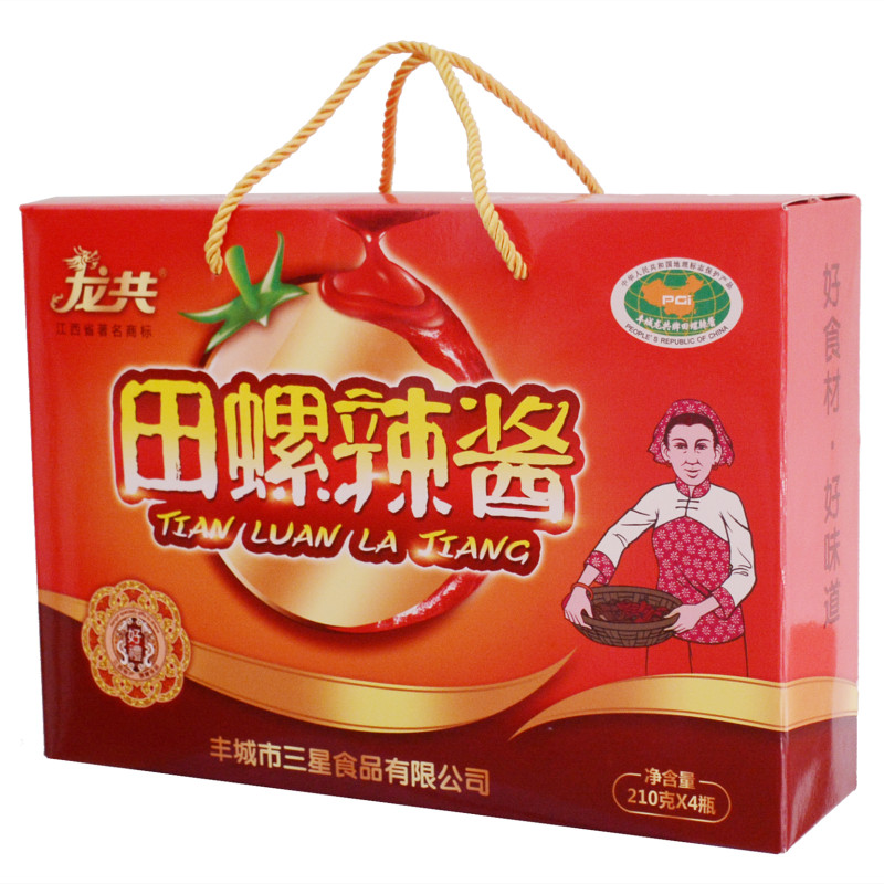江西丰城特产龙共田螺辣酱礼盒装