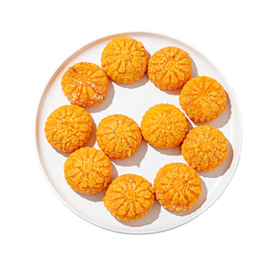 雪花南瓜饼300g红豆馅面包糠半成品油炸小吃糕点酒店饭店早茶点心