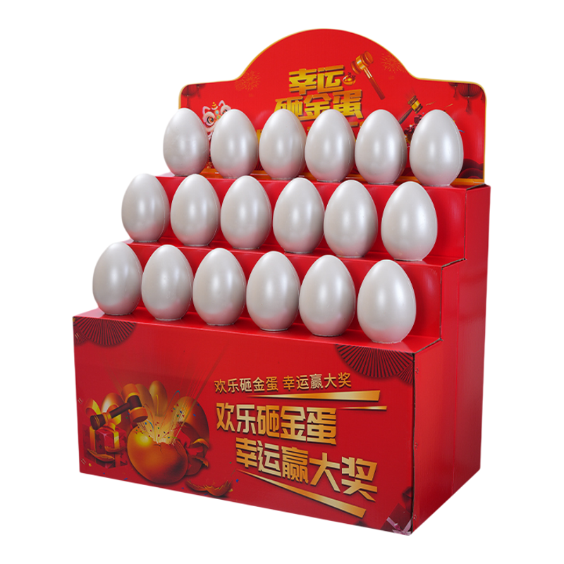 活动砸金蛋抽奖道具砸金蛋彩蛋银蛋金元宝彩蛋展架道具厂家直销
