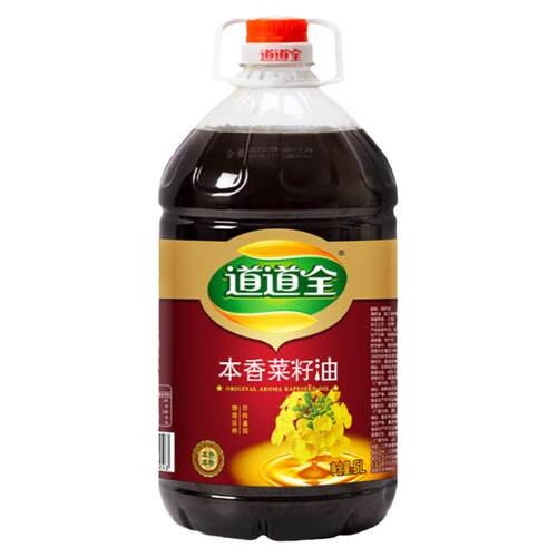 道道全本香菜籽油5L家用桶装 非转基因物理压榨 纯香菜籽油纯正油
