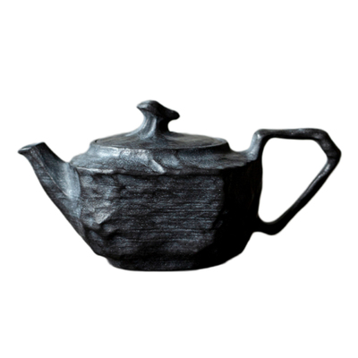 天然冰碛岩手工凿石壶侘寂泡茶壶