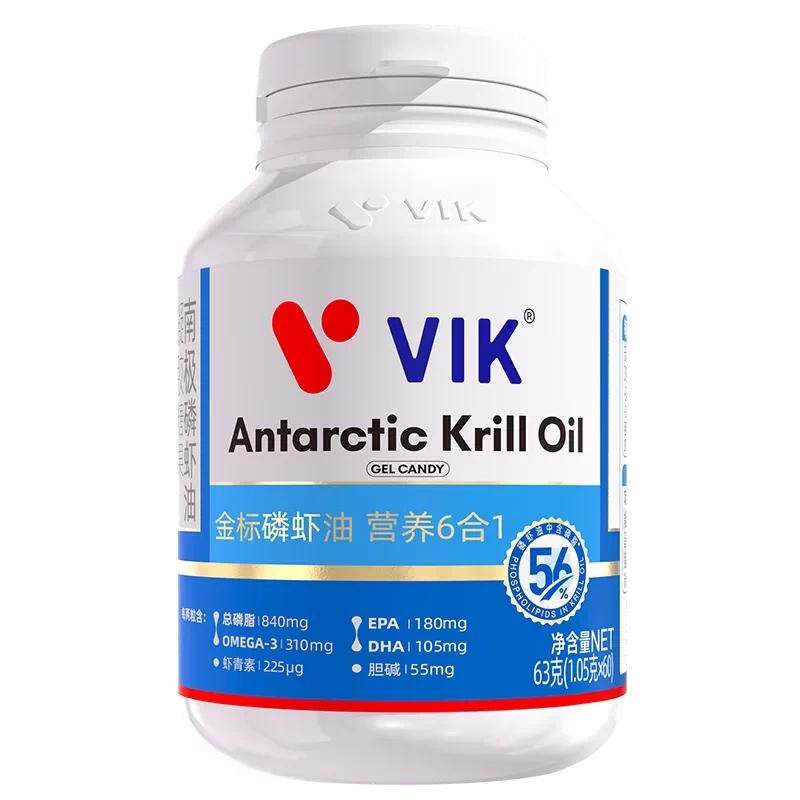 逢时VIK专利纯南极磷虾油60粒