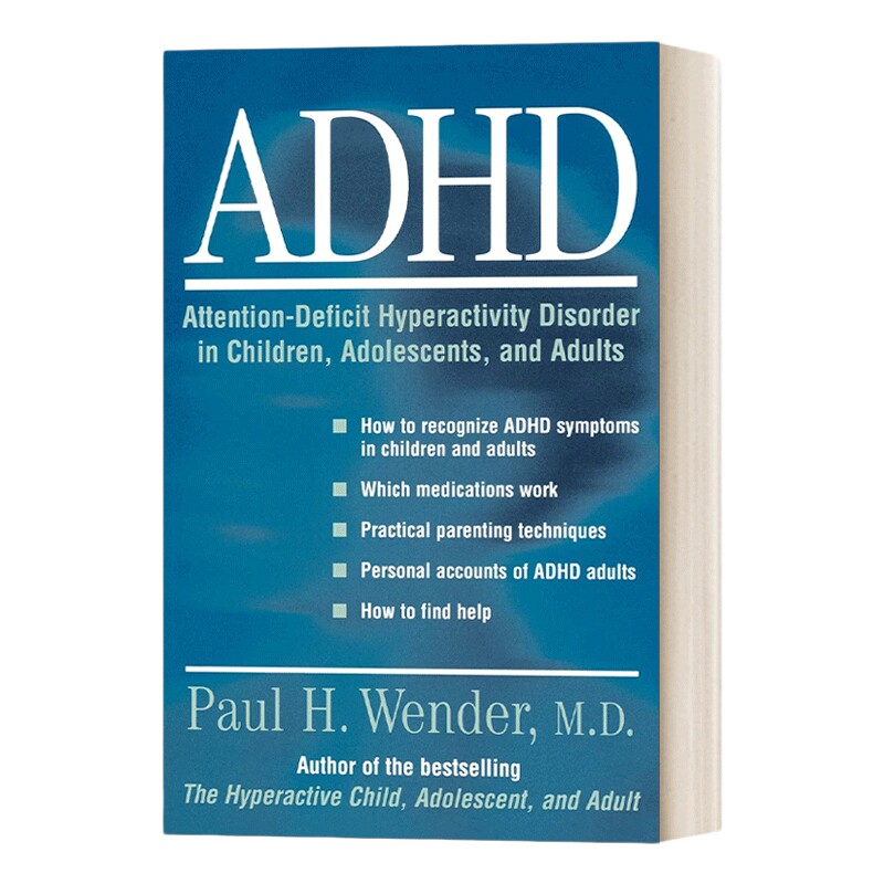 英文原版 ADHD Attention-Deficit Hyperactivity Disorder in Children 多动症儿童青少年和成人的注意力缺陷多动障碍 进口书