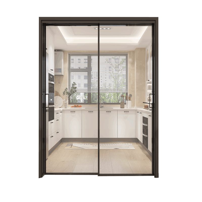 金牌厨房门推拉门吊轨移门定制