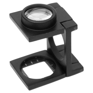 拜斯特三折叠纺织布料古董鉴定印刷网格点看鸽眼邮票办公制版