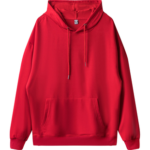 马年会统一服装平时可穿卫衣定制企业公司晚会舞蹈团队演出服红色