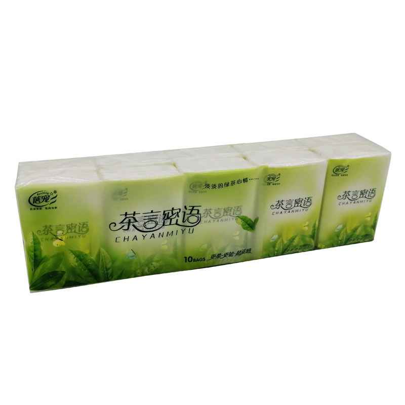 100包绿茶加香手帕纸蓓宠口袋纸