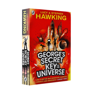 英文原版乔治的秘密钥匙#1George's Secret Key to the Universe 史蒂芬·霍金儿童科学启蒙科幻冒险故事桥梁章节宇宙探险小说
