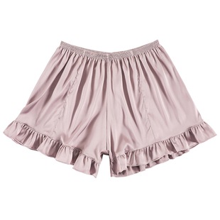 优选好材质外穿安全裤防狼三分打底裤夏季家居裤宽松缎面垂感短裤