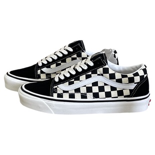 范斯VANS OLD SKOOL 安纳海姆黑白棋盘格低帮帆布板鞋VN0A38G2OAK