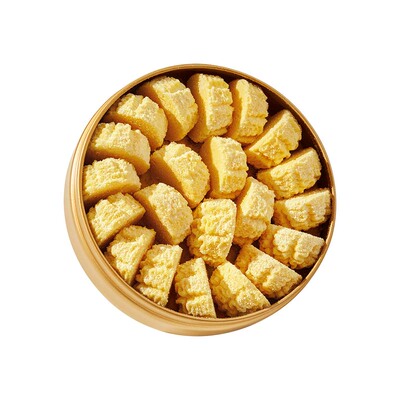 莎布蕾金罐小花曲奇饼干年货礼盒