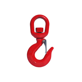 钢管吊钩宽嘴美式货钩旋转吊钩吊车起重吊索具环眼挂钩