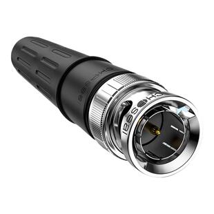 秋叶原免焊接12G-SDI线冷压头纯铜芯监控BNC插头Q9头配件连接头75-5高清视频线信号压接头