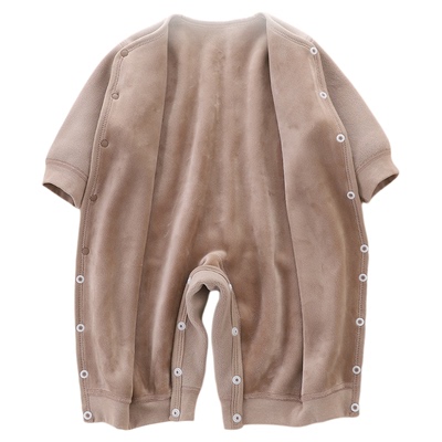 冬季婴儿连体衣宝宝加绒长袖哈衣儿童保暖爬服春秋外出服套装59码