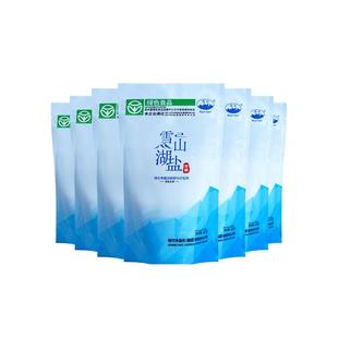 昆仑雪山天然青海湖盐家用甲状腺无抗结剂未加不加碘食用藏青食盐