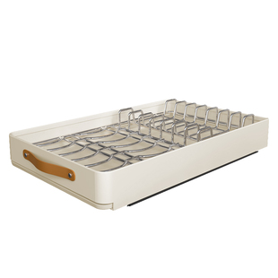 碗碟收纳架橱柜拉篮厨房柜内碗盘碗具沥水架抽屉式置物架抽拉碗架