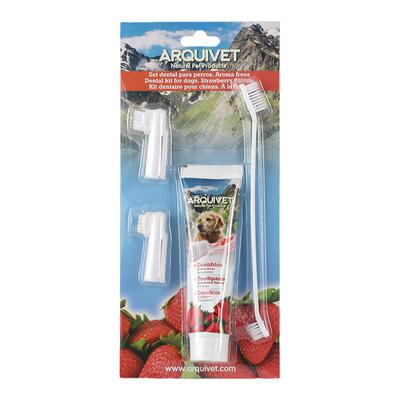 西班牙ARQUIVET宠物用品牙刷牙膏套装口腔清洁去口气牙结石可食用