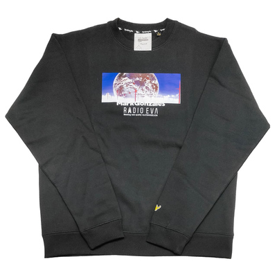 【新品】RADIO EVA官网联名男女款秋冬印花logo潮牌宽松圆领卫衣