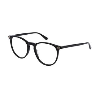 【自营】GUCCI眼镜框男女款黑色圆形吴昕同款时尚古驰镜架GG0027O