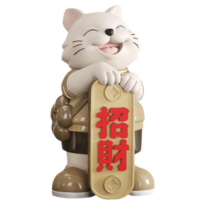 招财猫大型存钱罐摆件!只进不出