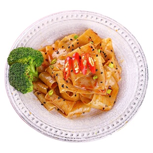 阿宽红油面皮麻酱红油宽面皮夜宵方便速食品宿舍泡面拌面凉皮袋装