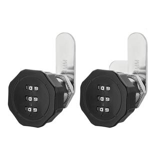 储物柜密码信箱锁单双门锁通用文件柜家具密码转舌锁更衣柜抽屉锁