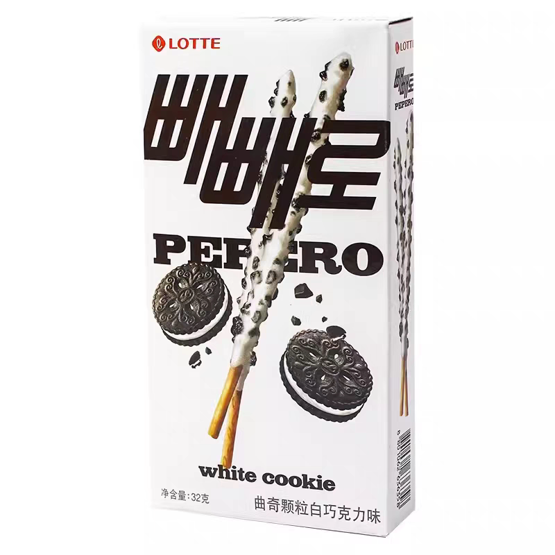 韩国进口休闲零食品白巧克力棒