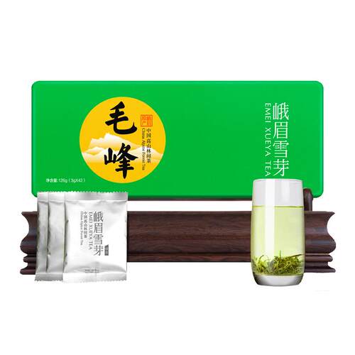 峨眉雪芽毛峰126g浓香型毛尖四川特产绿茶叶礼盒高山茶