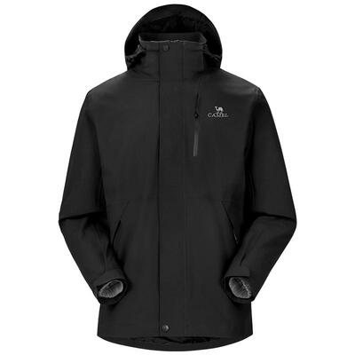 户外冲锋衣骆驼登山服三防滑雪服