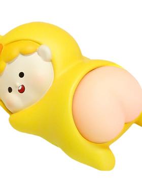 Q弹屁屁君解压办公桌面小摆件治愈情绪稳定捏捏乐车载礼物送女生