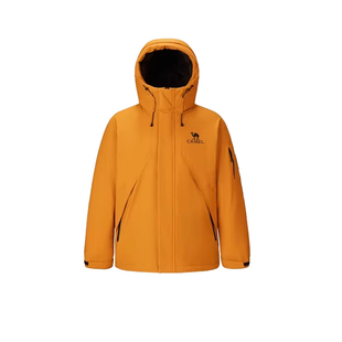 骆驼男装工装机能羽绒服男冬季2025新款连帽加厚保暖防泼水外套