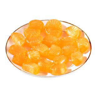 桔子硬糖橘子瓣硬糖怀旧糖果山东特产水果味硬喜糖零食80后