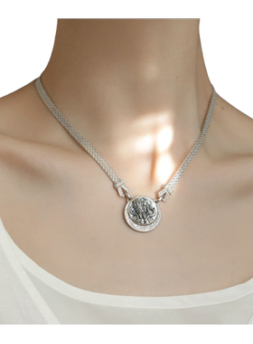 925银基拉姆编织蕾丝抽拉项链