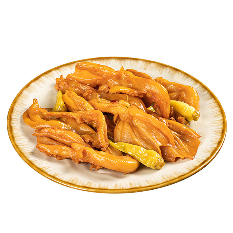 三国五味去骨鸭掌五香无骨鸭爪脱骨藤椒脆鸭掌即食零食小吃泡卤味