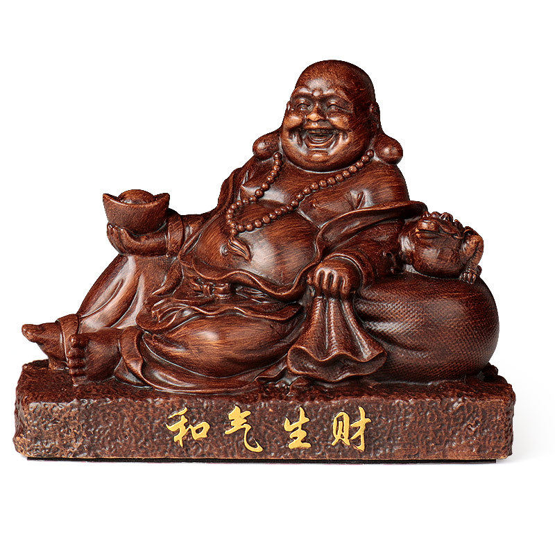 车载摆件新款佛像弥勒佛香水座