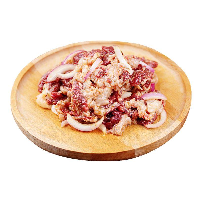 齐函杨佳齐齐哈尔牛胸口烤肉拌肉