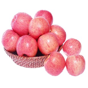 洛川苹果陕西红富士精品果新鲜水果脆甜爆汁15枚80平安果礼盒装