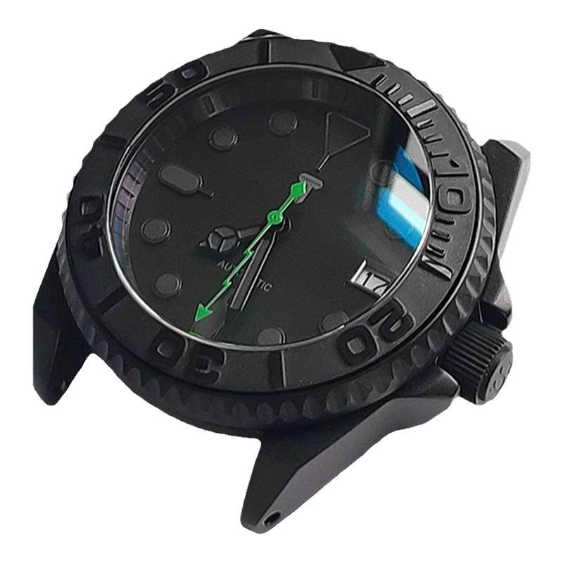 改装精工SKX007武士表壳套装5号SRPD机芯NH35 4R36表镜后盖配件