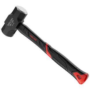 德力西实心一体八角锤铁连体磅锤大榔头手锤铁匠打铁锤子重型铁锤