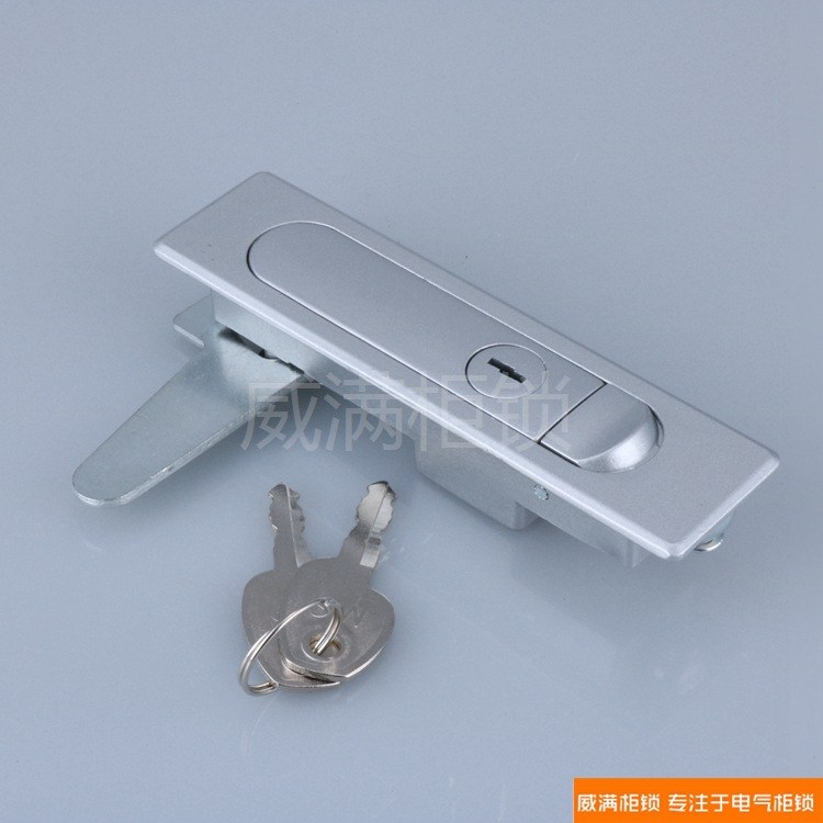 新款直销威满柜锁 MS730亚/黑平面锁MS504-1/716-1配电箱控制柜按