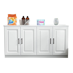 阳台柜收纳置物柜鞋柜家用大容量杂物储物柜防晒欧式飘窗定制柜子