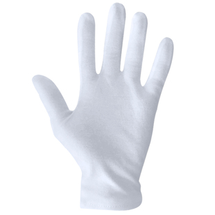 白色棉手套工厂劳保作业加厚棉纱一次性薄款白手套尼龙碳纤维手套