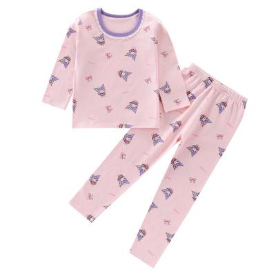 女童秋衣秋裤纯棉A类吸汗抗菌