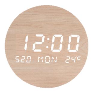 LED家用挂墙挂钟客厅静音走时简约钟表装饰创意数字轻奢电子时钟