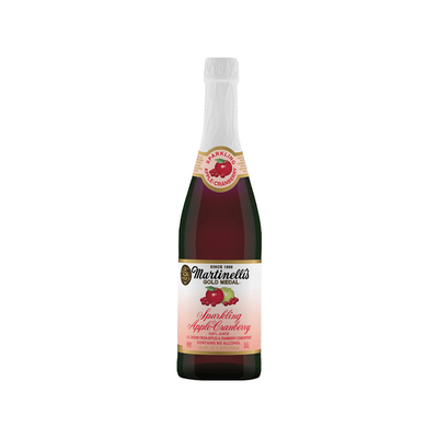 Martinelli’s美国进口玛蒂天尼苹果蔓越莓汁无酒精气泡果汁饮料