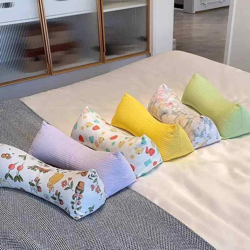 全棉荞麦壳三角颈椎枕护颈椎艾草助睡眠家用成人学生腰靠午睡枕头