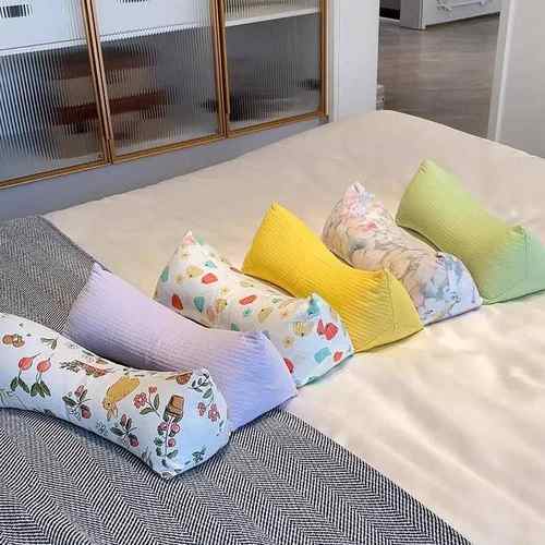 全棉荞麦壳三角颈椎枕护颈椎艾草助睡眠家用成人学生腰靠午睡枕头